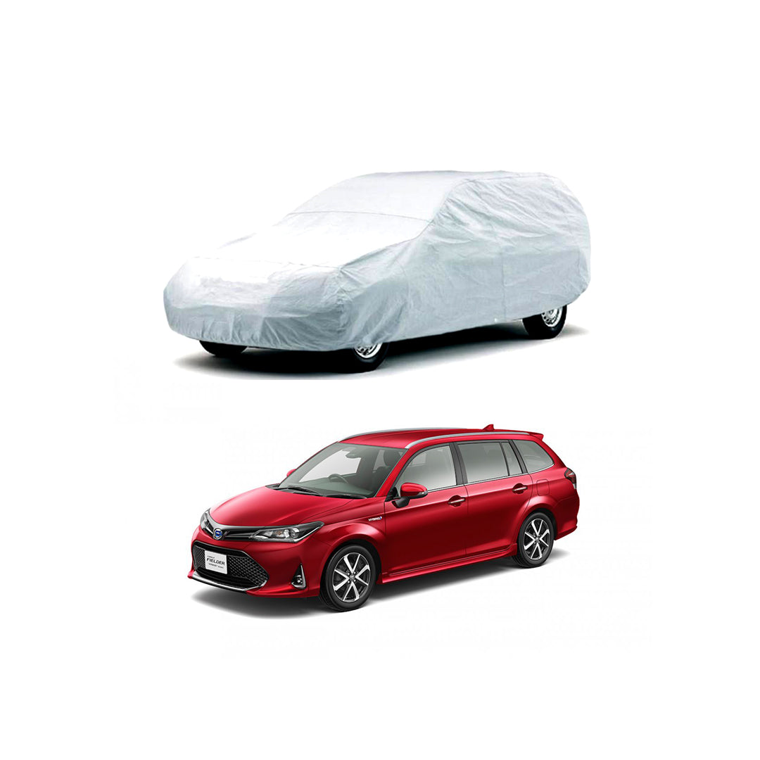 Car Anti-Scratch / Dust Proof / All Weather Proof Top Cover Pvc Material Toyota Corolla Feilder 2012-2018 Grey Zipper Bag Pack Vp (China)