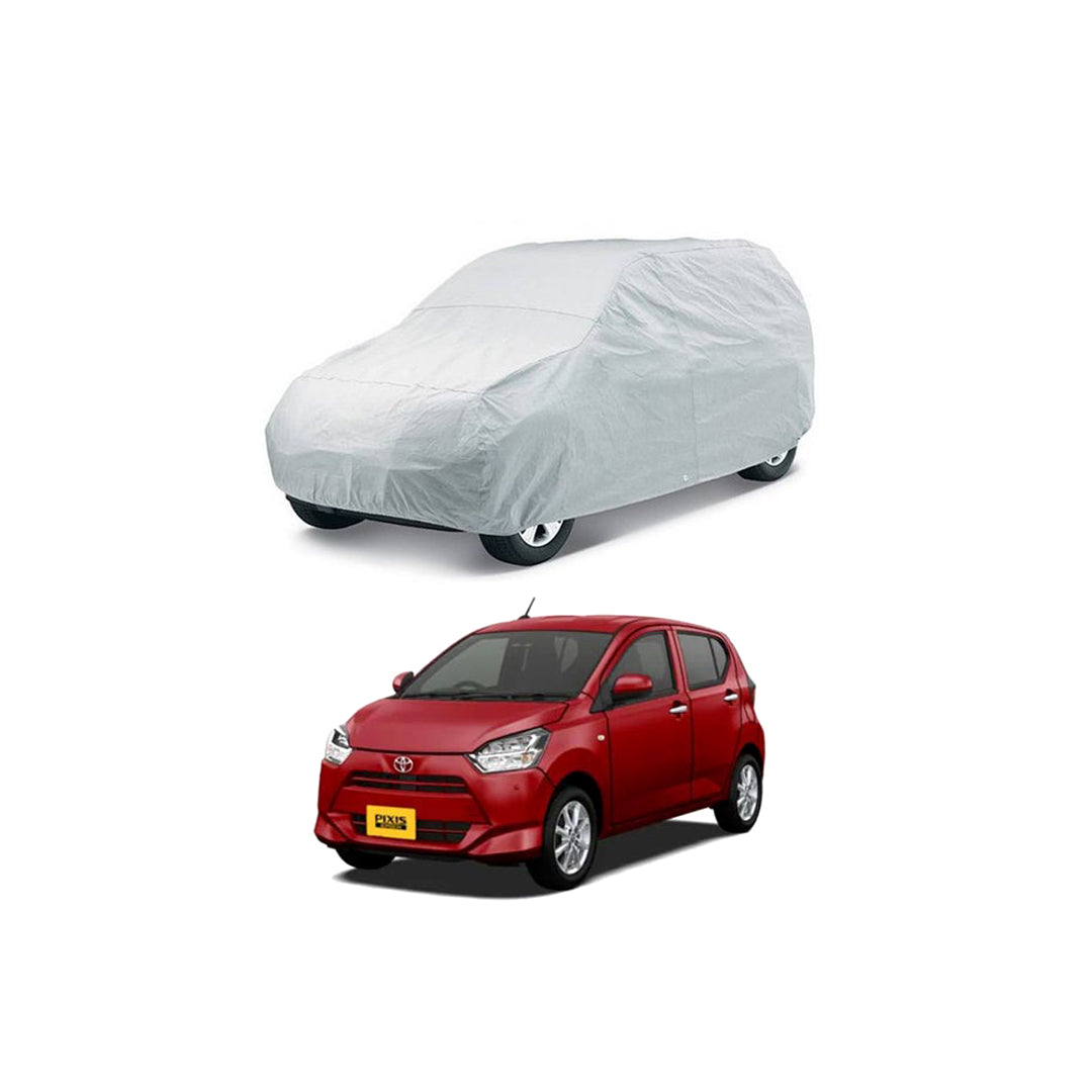 Car Anti-Scratch / Dust Proof / All Weather Proof Top Cover Pvc Material Toyota Pixies 2012-2018 Grey Zipper Bag Pack Vp (China)