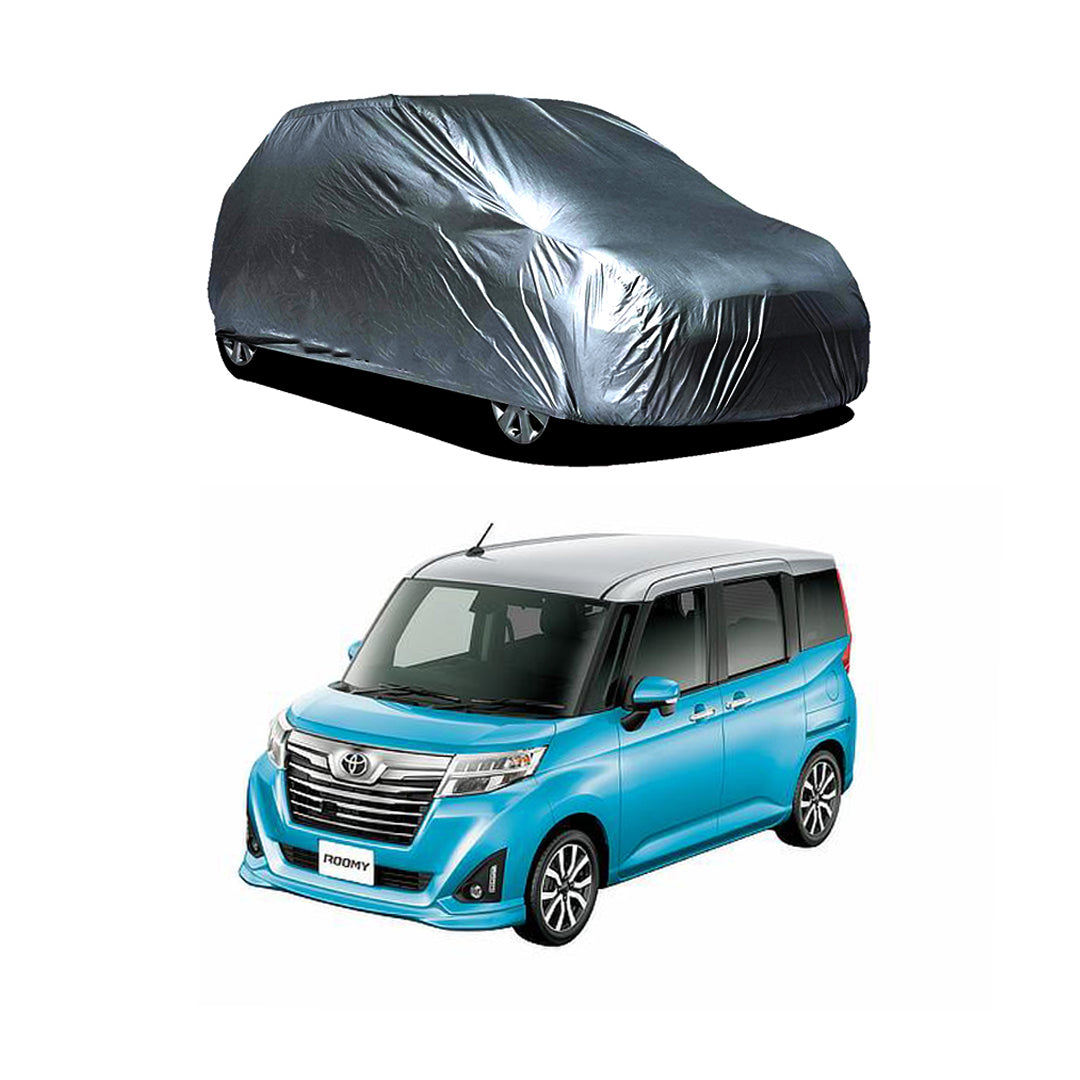 Car Anti-Scratch / Dust Proof / All Weather Proof Top Cover Pvc Material Toyota Roomy 2016-2018 Grey Zipper Bag Pack Vp (China)