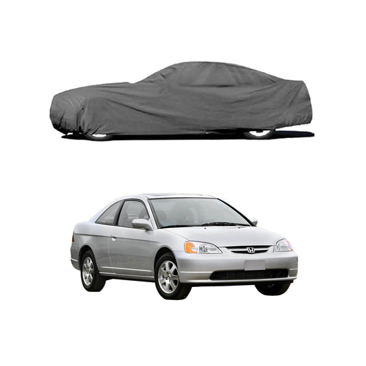 Car Anti-Scratch / Dust Proof / All Weather Proof Top Cover Pvc Material   Honda Civic 2005  Grey  Zipper Bag Pack Vp (China)