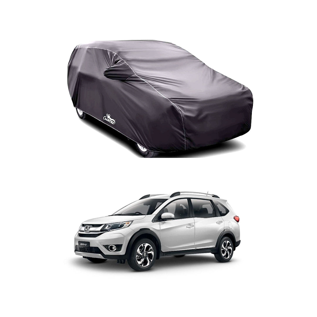 Car Anti-Scratch / Dust Proof / All Weather Proof Top Cover Pvc Material   Honda Brv 2018  Grey  Zipper Bag Pack Vp (China)