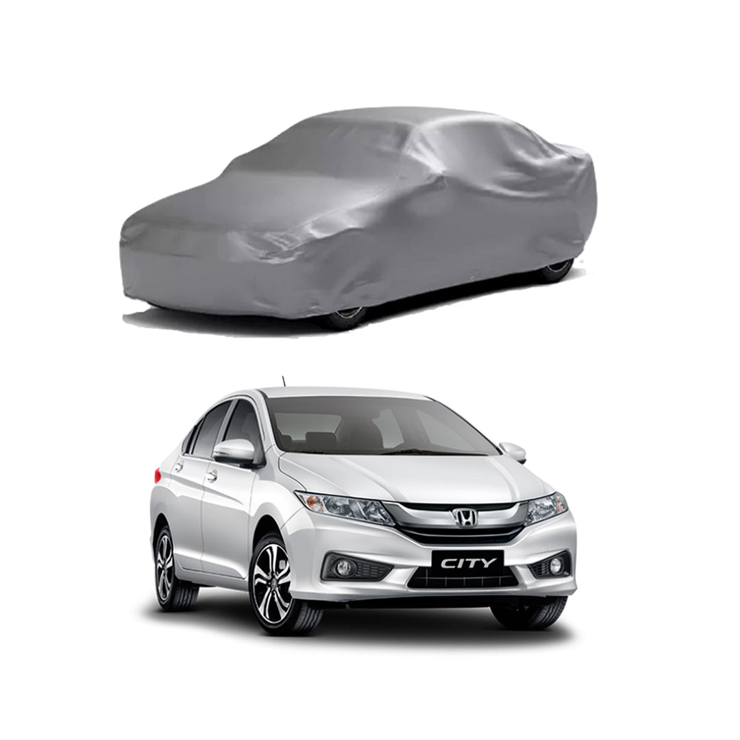 Car Anti-Scratch / Dust Proof / All Weather Proof Top Cover Pvc Material Honda City 2018-2020 Grey Zipper Bag Pack Vp (China)