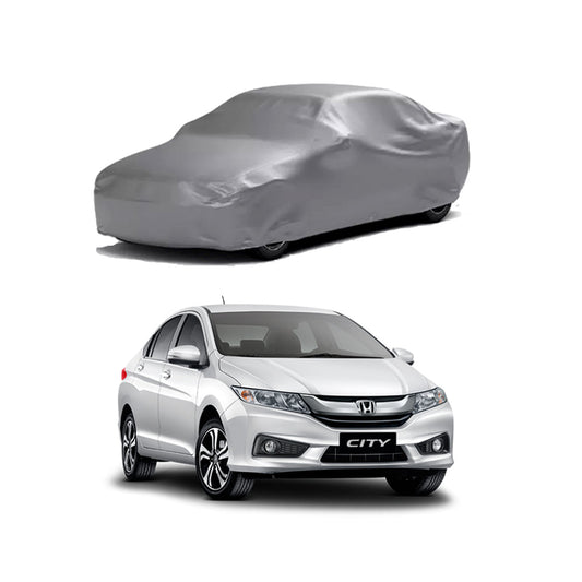 Car Anti-Scratch / Dust Proof / All Weather Proof Top Cover Pvc Material   Honda City 2018-2020  Grey  Zipper Bag Pack Vp (China)