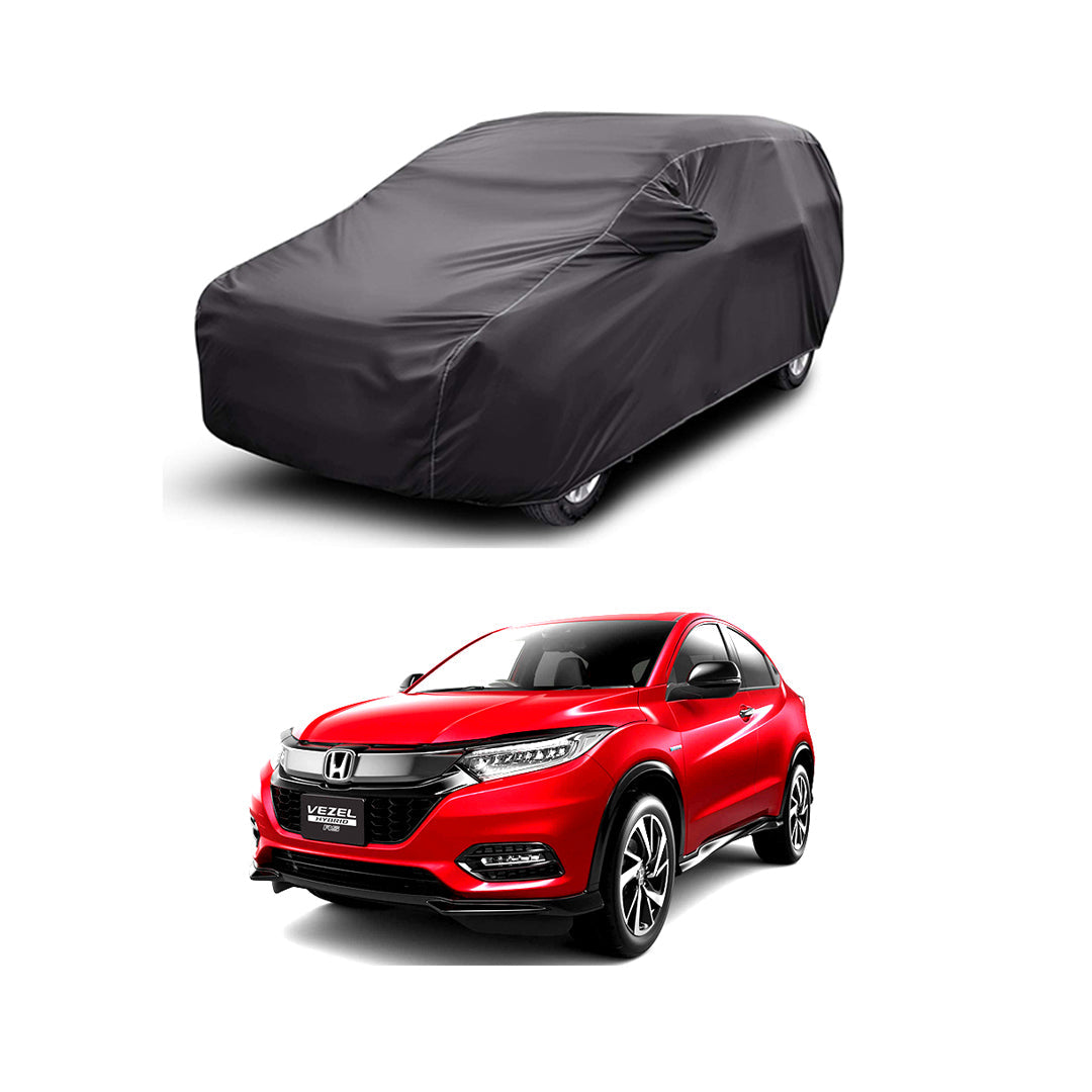 Car Anti-Scratch / Dust Proof / All Weather Proof Top Cover Pvc Material   Honda Vezel 2021  Grey  Zipper Bag Pack Vp (China)