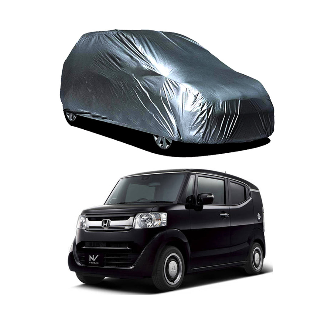 Car Anti-Scratch / Dust Proof / All Weather Proof Top Cover Pvc Material Honda N-Box 2011-2018 Grey Zipper Bag Pack Vp (China)