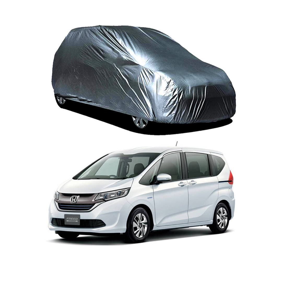 Car Anti-Scratch / Dust Proof / All Weather Proof Top Cover Pvc Material Honda Freed 2016-2018 Grey Zipper Bag Pack Vp (China)