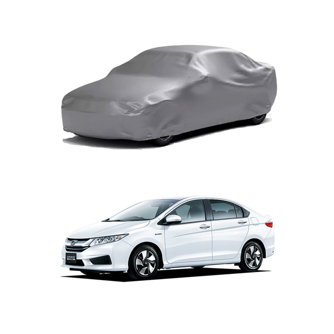 Car Anti-Scratch / Dust Proof / All Weather Proof Top Cover Pvc Material Honda Grace 2018-2019 Grey Zipper Bag Pack Vp (China)