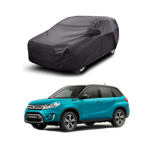 Car Anti-Scratch / Dust Proof / All Weather Proof Top Cover Pvc Material   Suzuki Vitara 2021  Grey  Zipper Bag Pack Vp (China)