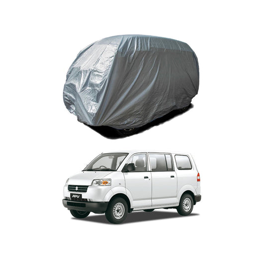 Car Anti-Scratch / Dust Proof / All Weather Proof Top Cover Pvc Material   Suzuki Apv 2020  Grey  Zipper Bag Pack Vp (China)