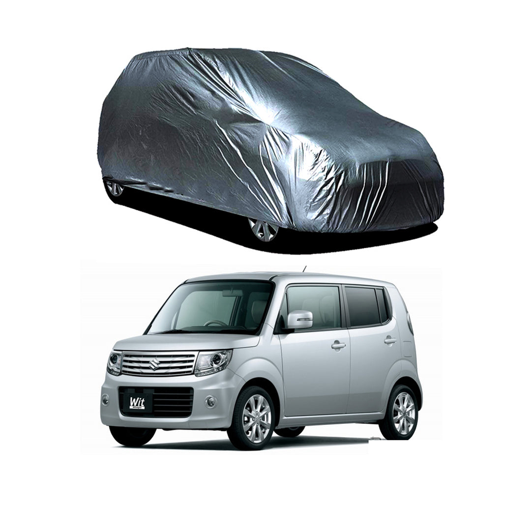 Car Anti-Scratch / Dust Proof / All Weather Proof Top Cover Pvc Material Suzuki Mr Wegon 2012-2018 Grey Zipper Bag Pack Vp (China)