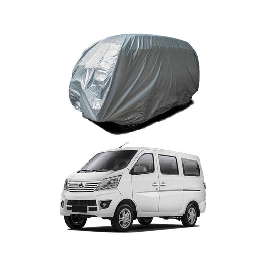 Car Anti-Scratch / Dust Proof / All Weather Proof Top Cover Pvc Material   Changan Karvaan Daba 2020  Grey  Zipper Bag Pack Vp (China)