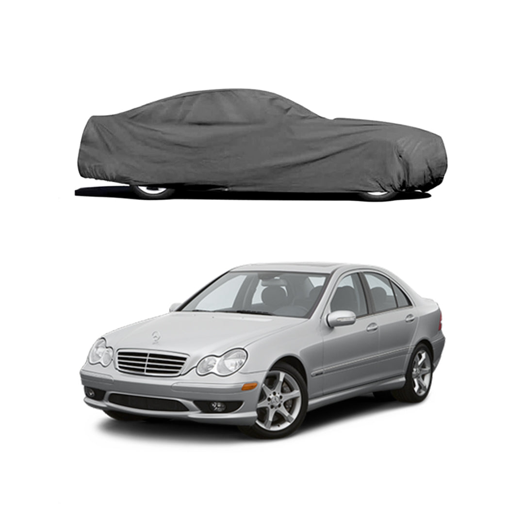 Car Anti-Scratch / Dust Proof / All Weather Proof Top Cover Pvc Material   Mercedes  C Class 2007-2014  Grey  Zipper Bag Pack Vp (China)