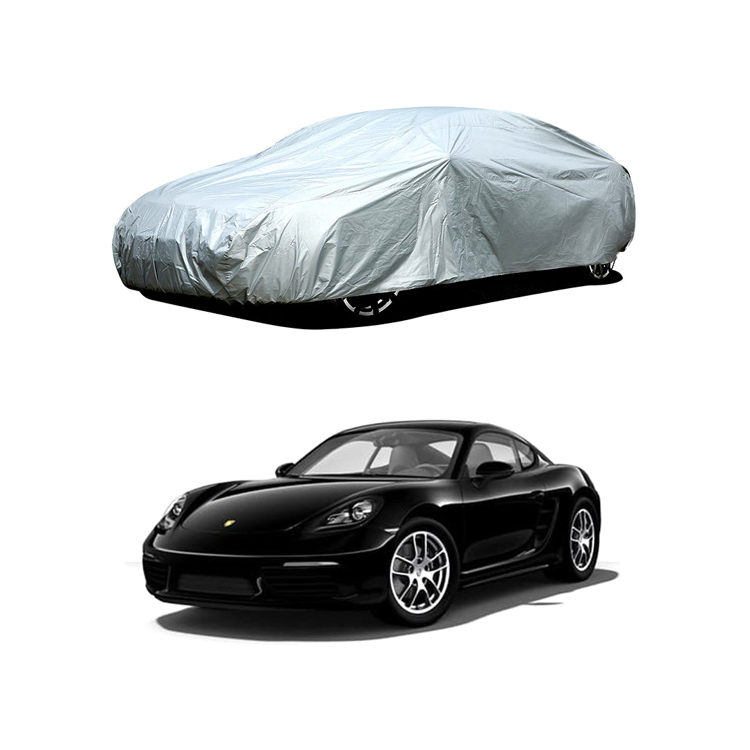 Car Anti-Scratch / Dust Proof / All Weather Proof Top Cover Pvc Material   Porsche Cayman 2012-2018  Grey  Zipper Bag Pack Vp (China)