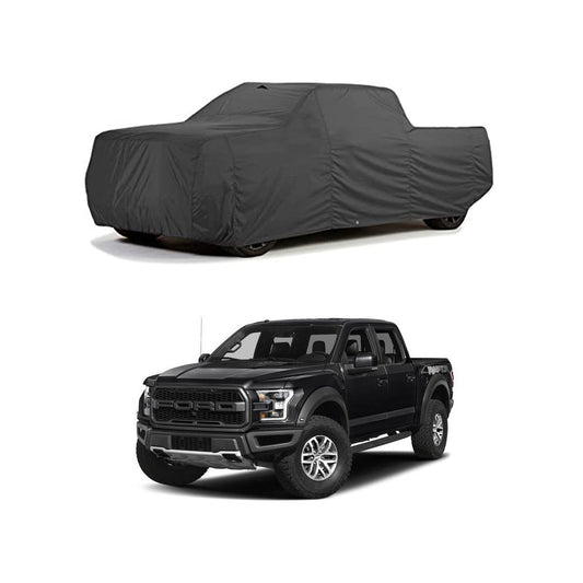 Car Anti-Scratch / Dust Proof / All Weather Proof Top Cover Pvc Material   Ford Fj-150 2015-2018  Grey  Zipper Bag Pack Vp (China)