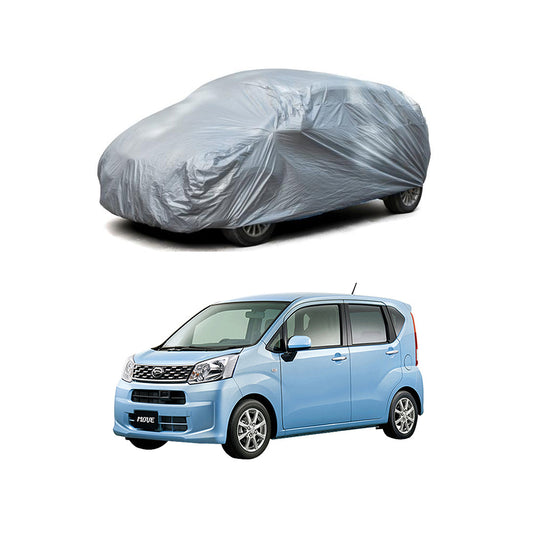 Car Anti-Scratch / Dust Proof / All Weather Proof Top Cover Pvc Material   Daihatsu Move 2015-2018  Grey  Zipper Bag Pack Vp (China)