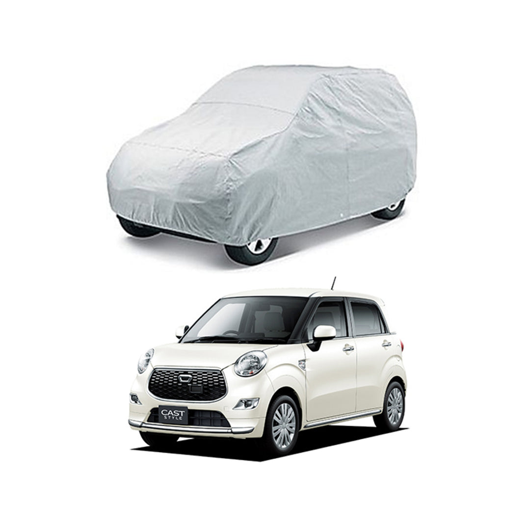 Car Anti-Scratch / Dust Proof / All Weather Proof Top Cover Pvc Material   Daihatsu Cast 2015-2018  Grey  Zipper Bag Pack Vp (China)