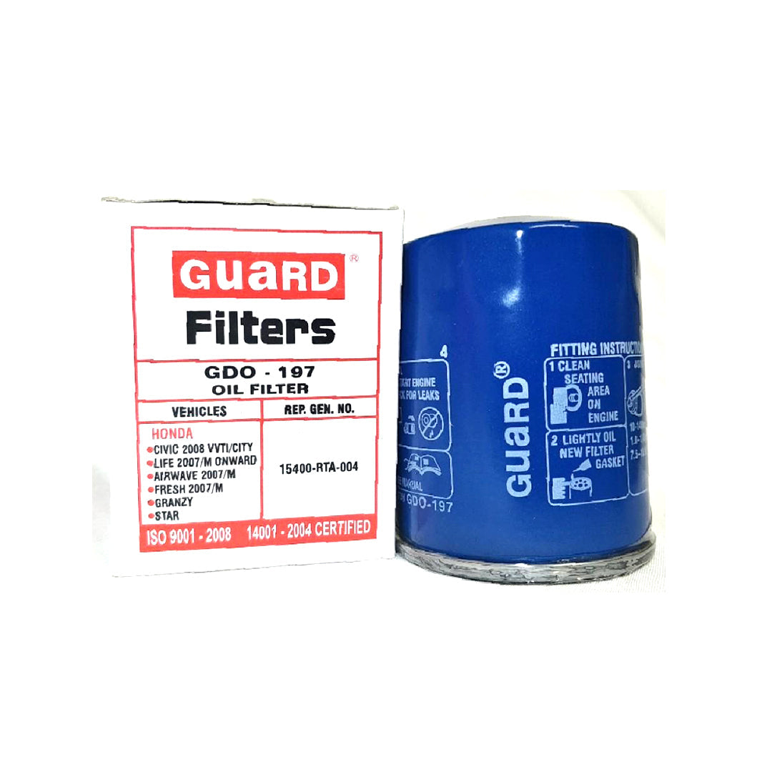 Automotive Oil Filter Guard Genuine Assembly Type Colour Box Pack Gdo-197 (Pakistan)