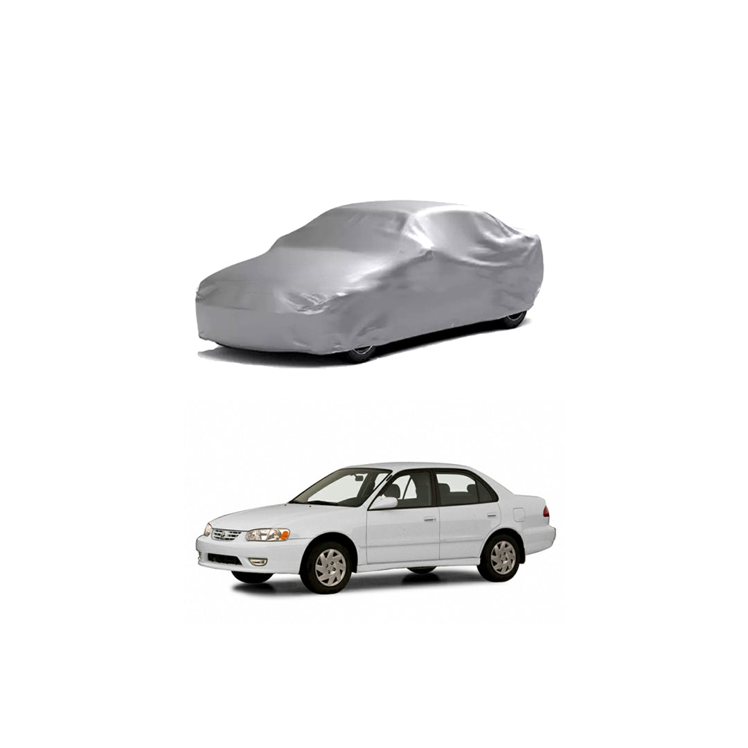 Car Anti-Scratch / Dust Proof / All Weather Proof Top Cover Microfiber Material Toyota Corolla 2001-2003 Mix Colours Bag Pack Vp (Pakistan)