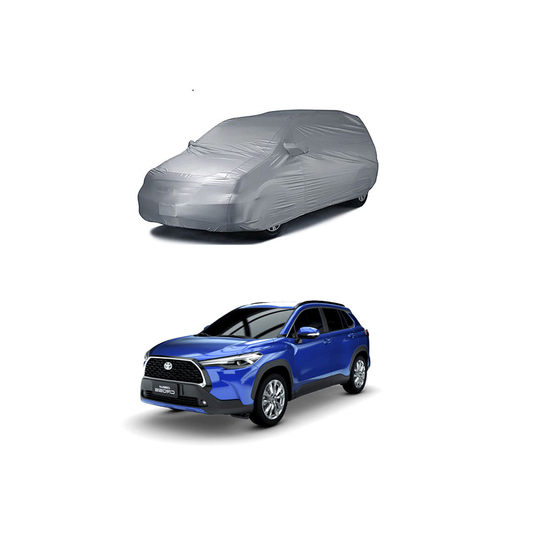 Car Anti-Scratch / Dust Proof / All Weather Proof Top Cover Microfiber Material Toyota Corolla Cross 2021 Mix Colours Bag Pack Vp (Pakistan)