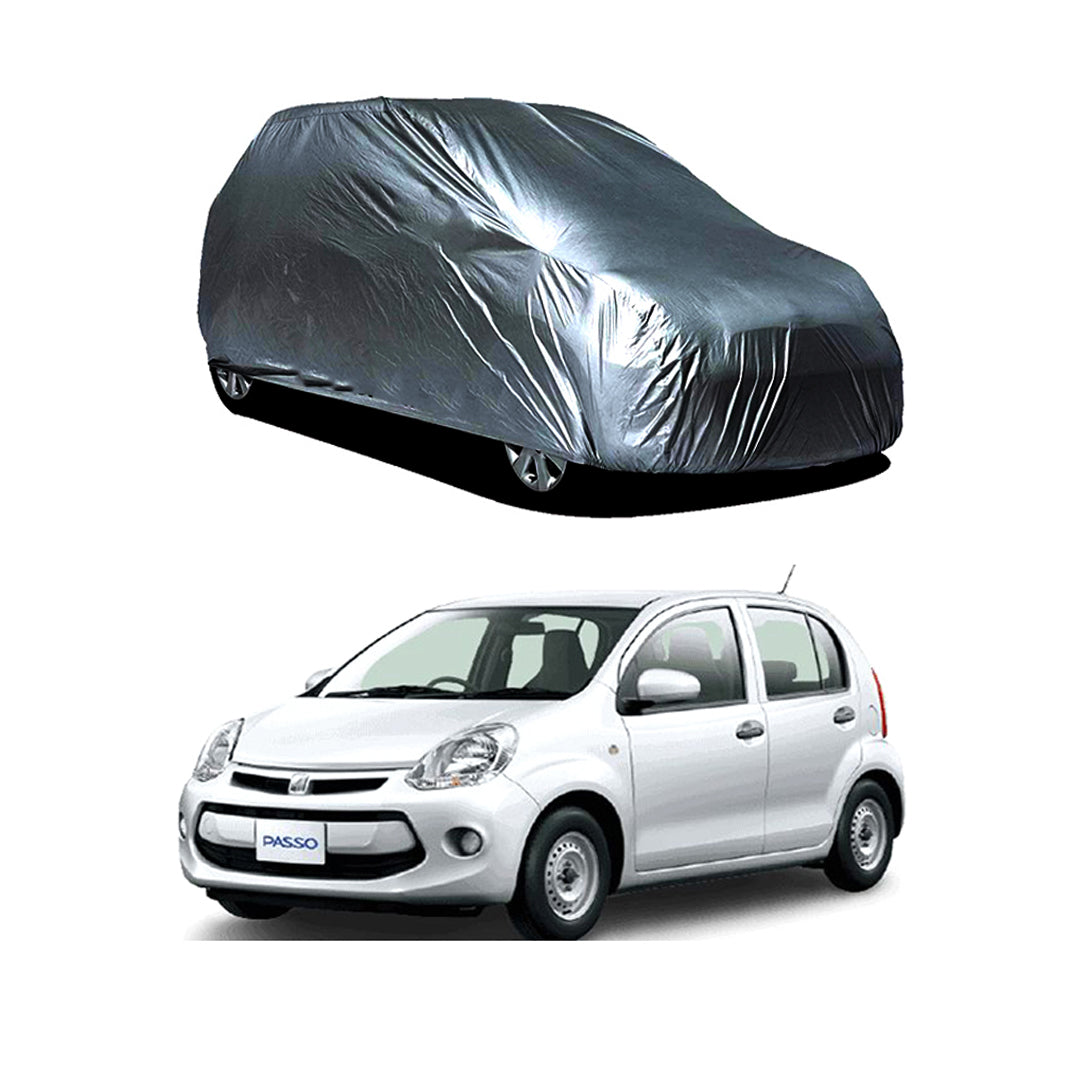 Car Anti-Scratch / Dust Proof / All Weather Proof Top Cover Microfiber Material Toyota Passo 2010-2015 Mix Colours Bag Pack Vp (Pakistan)