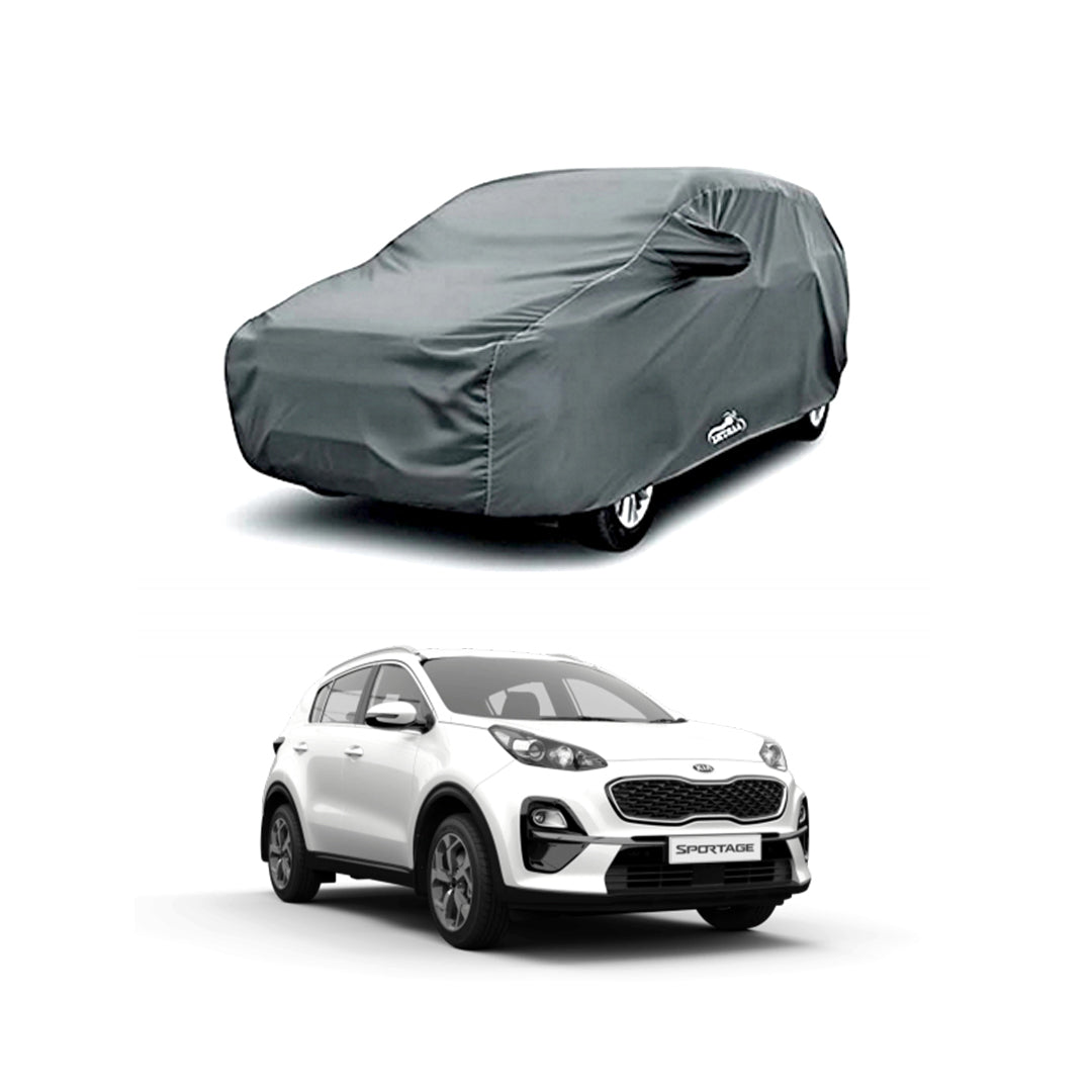 Car Anti-Scratch / Dust Proof / All Weather Proof Top Cover Rubber Coated Material   Kia Sportage 2020  Mix Colours  Zipper Bag Pack  | V P (Pakistan)