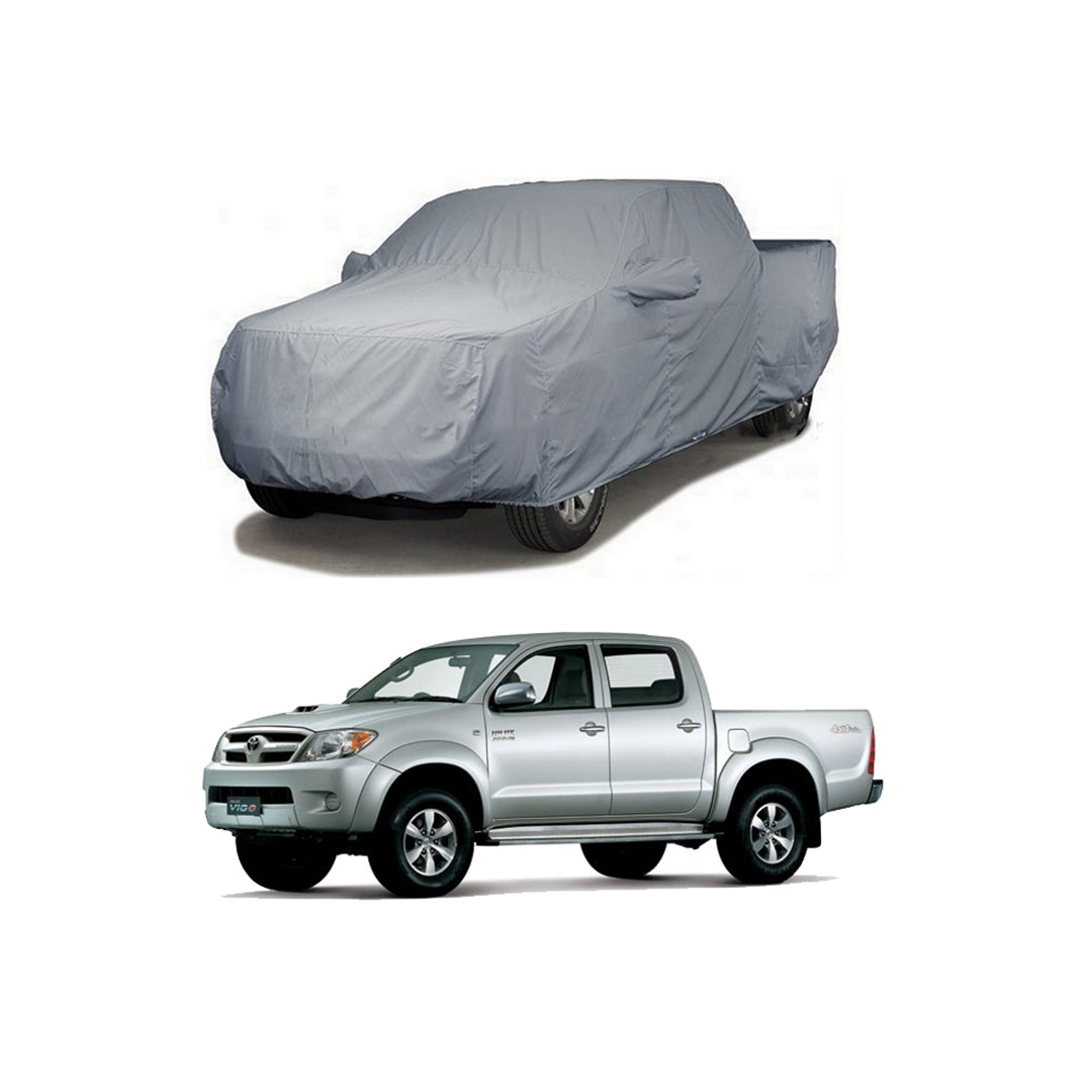 Car Anti-Scratch / Dust Proof / All Weather Proof Top Cover Rubber Coated Material Toyota Vigo 2005 Mix Colours Zipper Bag Pack | V P (Pakistan)