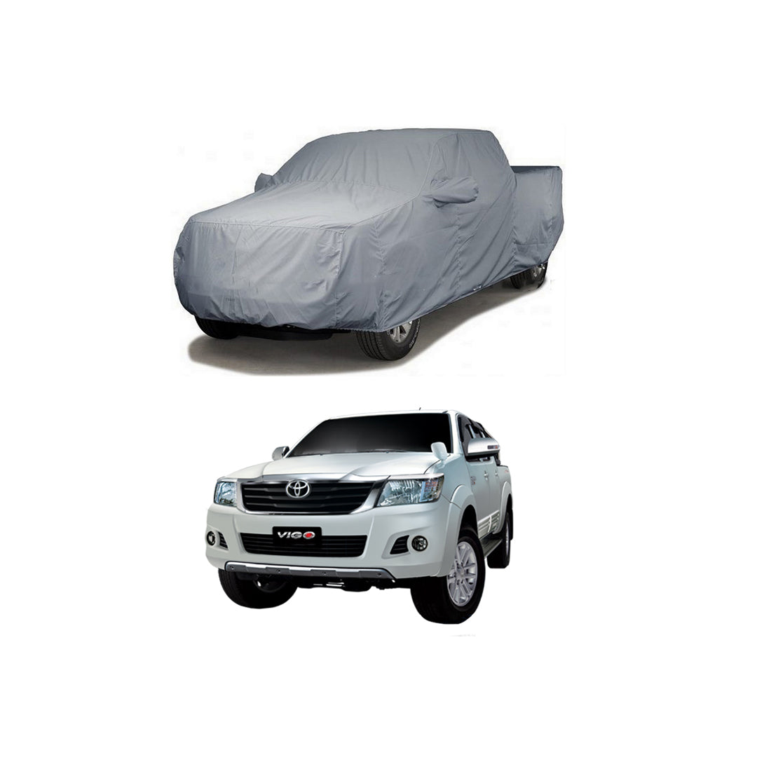 Car Anti-Scratch / Dust Proof / All Weather Proof Top Cover Rubber Coated Material Toyota Vigo Champ 2012 Mix Colours Zipper Bag Pack | V P (Pakistan)