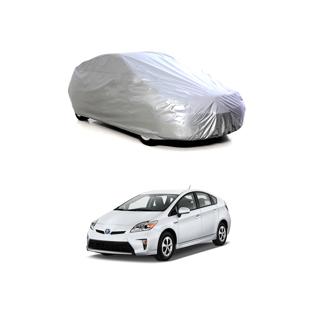 Car Anti-Scratch / Dust Proof / All Weather Proof Top Cover Rubber Coated Material Toyota Prius 2009-2014 Mix Colours Zipper Bag Pack | V P (Pakistan)