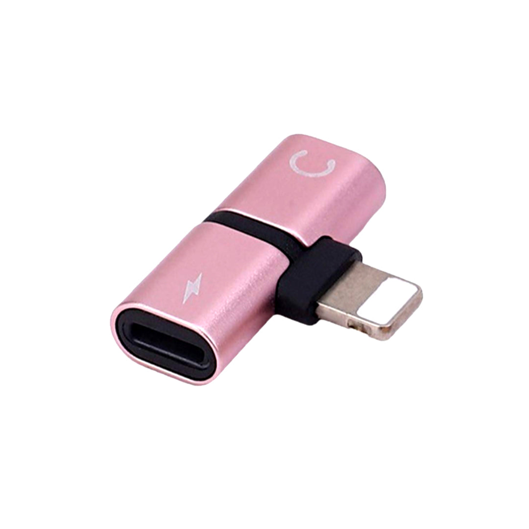 Mobile Convertor   1 X Iphone Port To 2 X Iphone Splitter Port  Copper 01 Pc/Set Colour Box Pack (China)