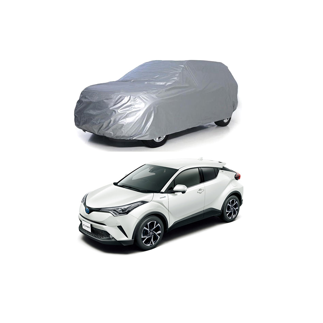 Car Anti-Scratch / Dust Proof / All Weather Proof Top Cover Rubber Coated Material Toyota Chr 2017-2018 Mix Colours Zipper Bag Pack | V P (Pakistan)