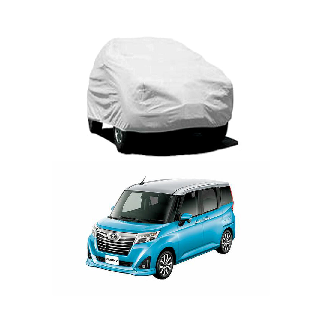 Car Anti-Scratch / Dust Proof / All Weather Proof Top Cover Rubber Coated Material Toyota Roomy 2016-2018 Mix Colours Zipper Bag Pack | Vp (Pakistan)