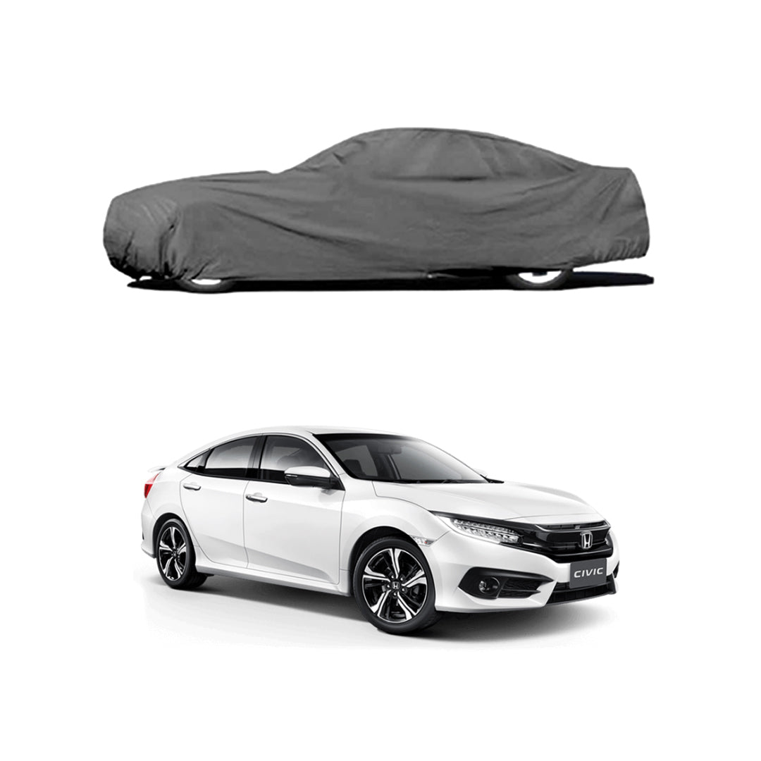 Car Anti-Scratch / Dust Proof / All Weather Proof Top Cover Rubber Coated Material Honda Civic 2016-2019 Mix Colours Zipper Bag Pack | Vp (Pakistan)