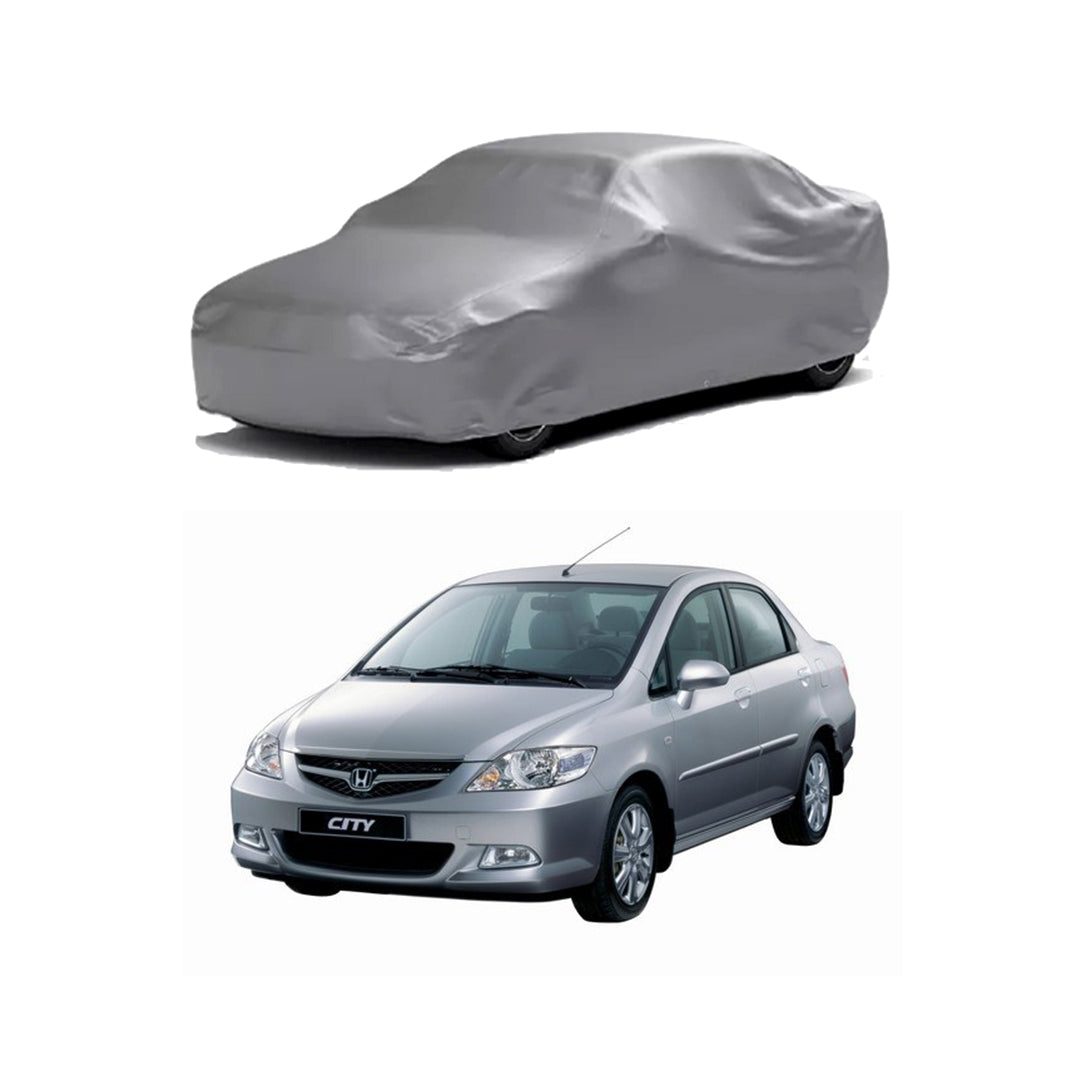 Car Anti-Scratch / Dust Proof / All Weather Proof Top Cover Rubber Coated Material Honda City 2005-2007 Mix Colours Zipper Bag Pack | V P (Pakistan)