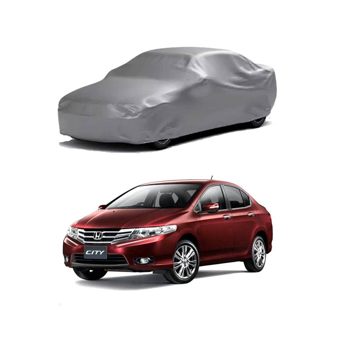 Car Anti-Scratch / Dust Proof / All Weather Proof Top Cover Rubber Coated Material Honda City 2008-2011 Mix Colours Zipper Bag Pack | V P (Pakistan)