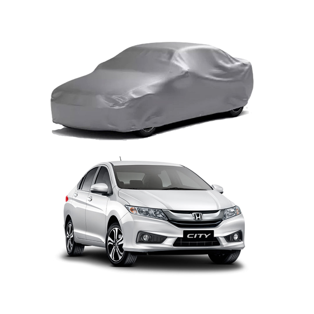 Car Anti-Scratch / Dust Proof / All Weather Proof Top Cover Rubber Coated Material Honda City 2018-2020 Mix Colours Zipper Bag Pack | Vp (Pakistan)
