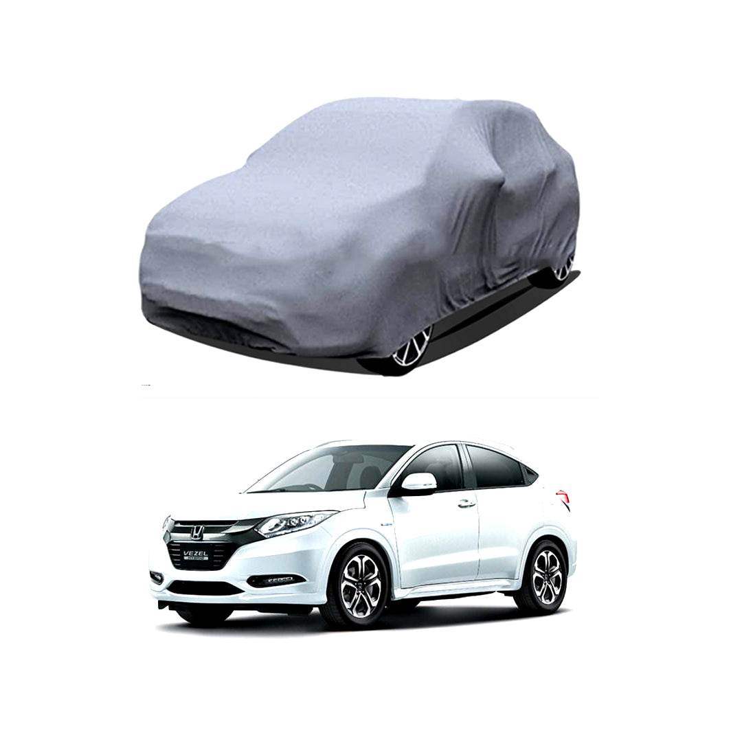 Car Anti-Scratch / Dust Proof / All Weather Proof Top Cover Rubber Coated Material Honda Vezel 2014-2020 Mix Colours Zipper Bag Pack | Vp (Pakistan)