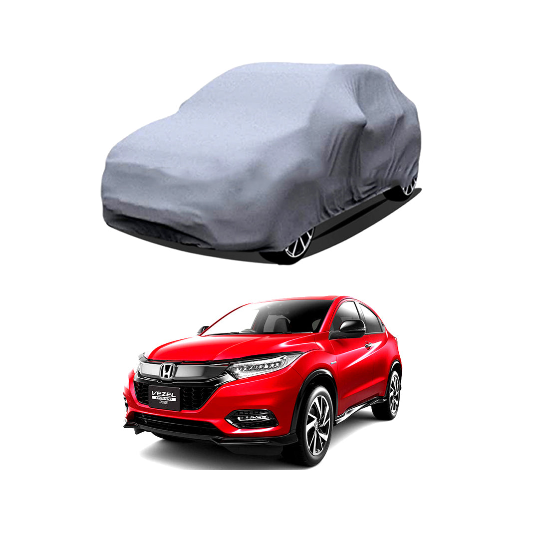Car Anti-Scratch / Dust Proof / All Weather Proof Top Cover Rubber Coated Material Honda Vezel 2021 Mix Colours Zipper Bag Pack | Vp (Pakistan)