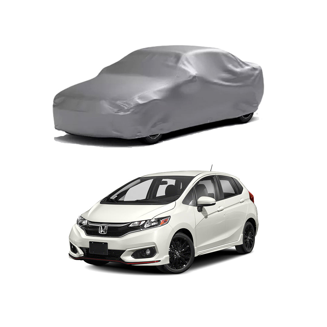 Car Anti-Scratch / Dust Proof / All Weather Proof Top Cover Rubber Coated Material Honda Fit 2014-2018 Mix Colours Zipper Bag Pack | V P (Pakistan)