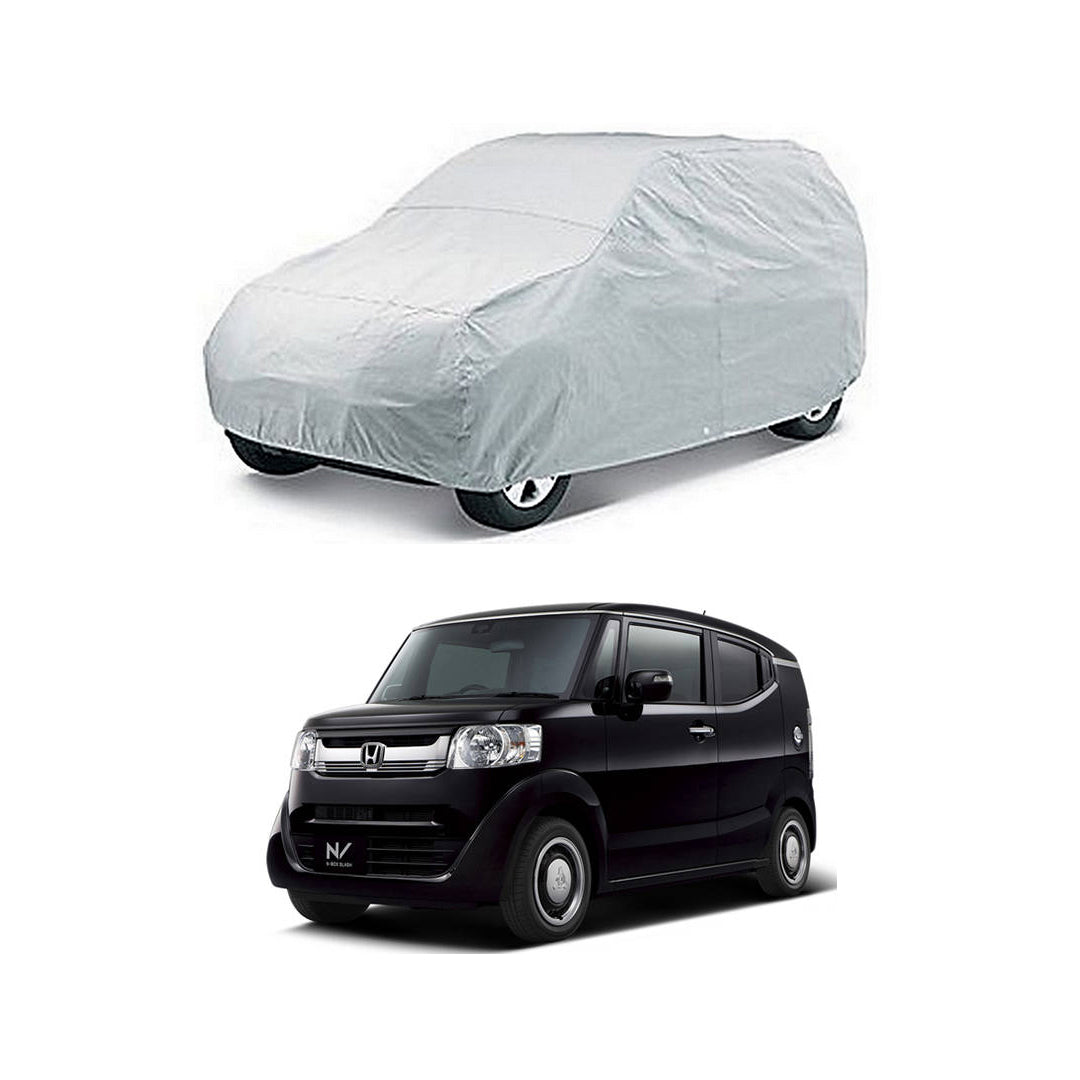 Car Anti-Scratch / Dust Proof / All Weather Proof Top Cover Rubber Coated Material Honda N-Box 2011-2018 Mix Colours Zipper Bag Pack | V P (Pakistan)