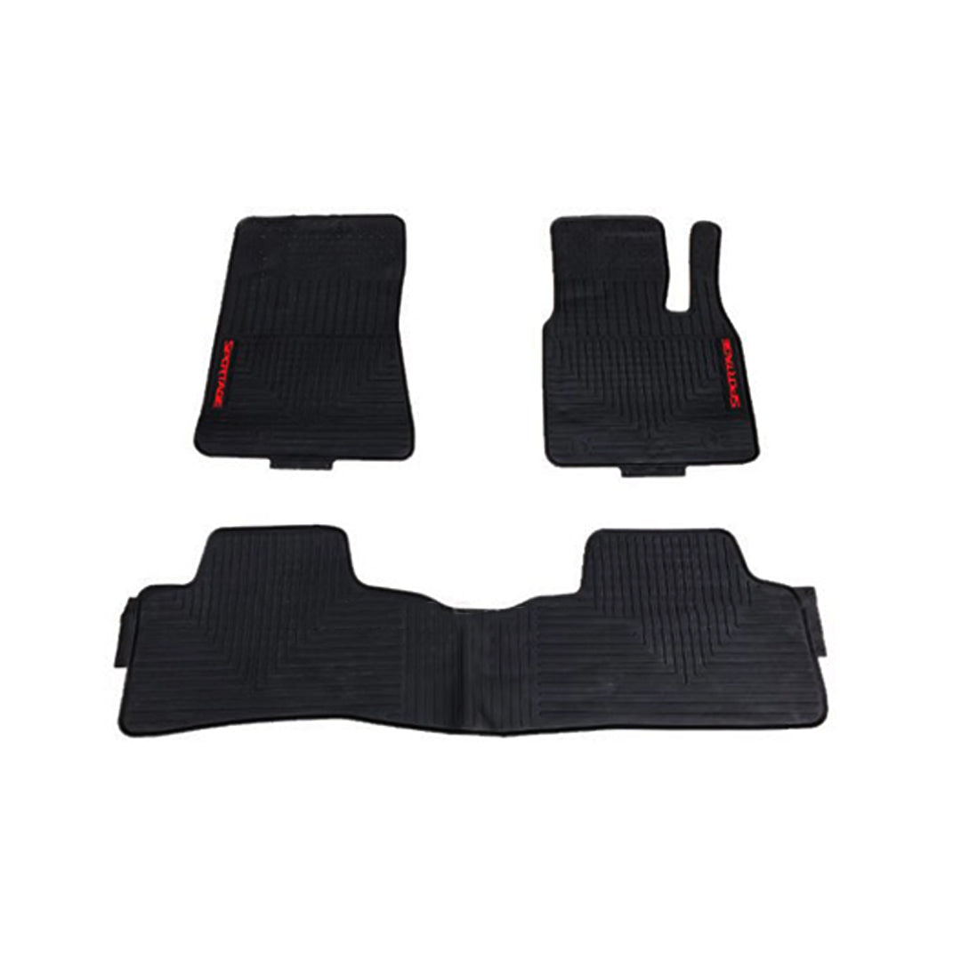 Car Floor Mat Pvc Material Oem Fitting Kia Sportage 2020 Premium Quality Black Pvc 03 Pcs / Set Poly Bag Pack (China)