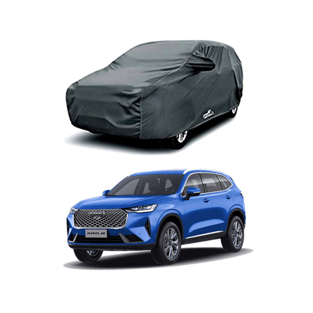 Car Anti-Scratch / Dust Proof / All Weather Proof Top Cover Rubber Coated Material Haval H6 Mix Colours Zipper Bag Pack | V P (Pakistan)