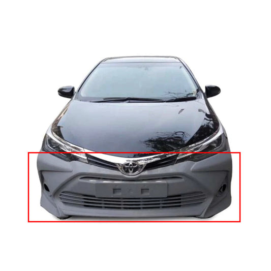 Front Bumper  Replacement  Oem Fitting Camry Style Toyota Corolla 2021 Fgm  Without Led 01 Pc/Set Standard Quality  Not Painted