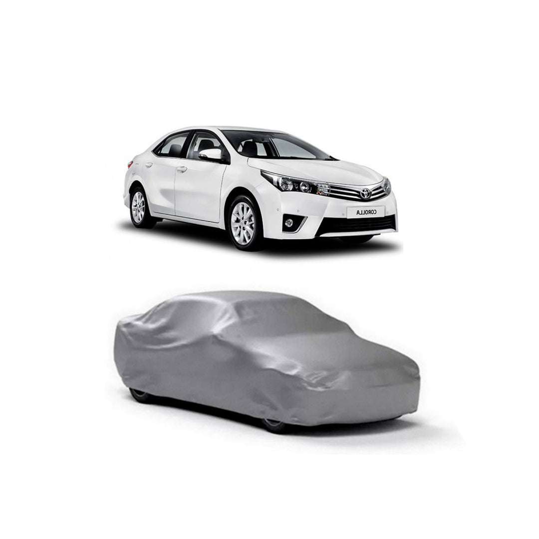 Car Anti-Scratch / Dust Proof / All Weather Proof Top Cover Rubber Coated Material Toyota Corolla 2014-2017 Mix Colours Zipper Bag Pack | V P (Pakistan)