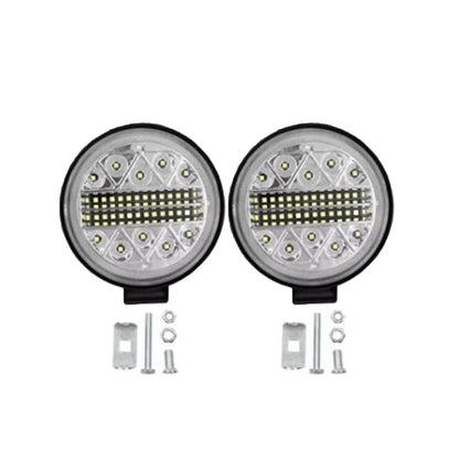 Automotive Led Work Lamp Metal Housing Round Shape  12 Led 100W White Colour Box Pack 01 Pc/Pack Fy-5112 (China)