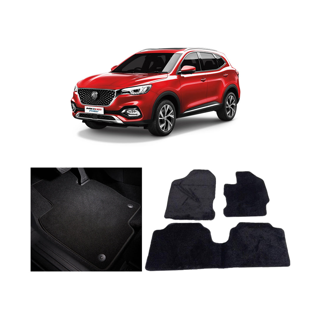 Car Floor Mat Executive Carpet Material  Oem Fitting Mg Hs 2021 03 Pcs / Set Black Poly Bag Pack  Hs Logo