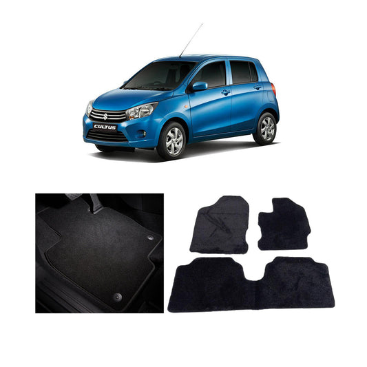 Car Floor Mat Executive Carpet Material  Oem Fitting Suzuki Cultus 2020 03 Pcs / Set Black Poly Bag Pack  Cultus Logo