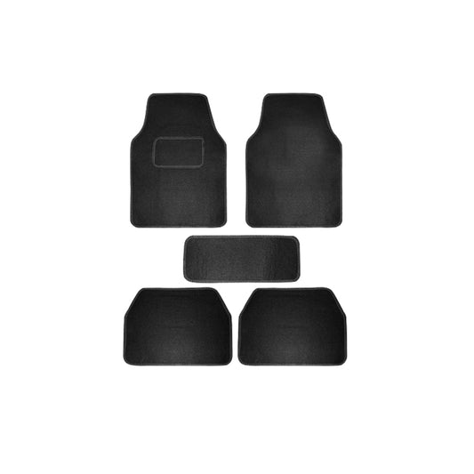 Car Floor Mat Executive Carpet Material  Universal Fitting 05 Pcs/Set Black Poly Bag Pack  Without Logo