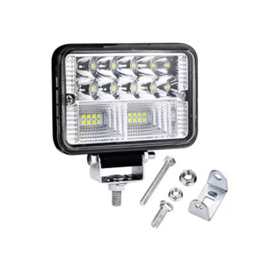 Automotive Led Work Lamp Metal Housing Square Shape  22 Led 100W White/Yellow Colour Box Pack 01 Pc/Pack Fy-5113 (China)