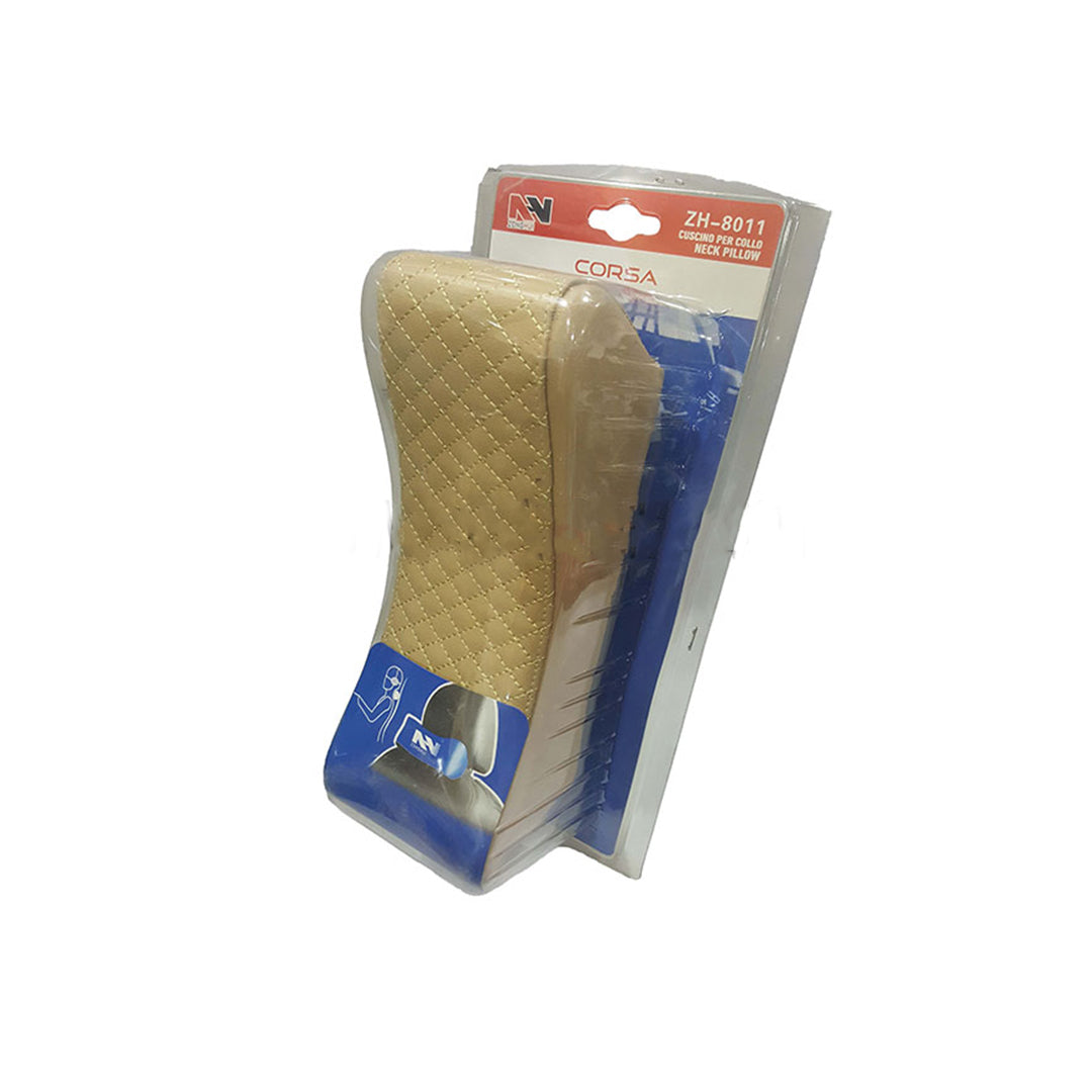 Car Neck Rest Cushions Pvc 7D Material  Without Logo 01 Pc/Set Beige Blister Pack Zh-8011 (China)