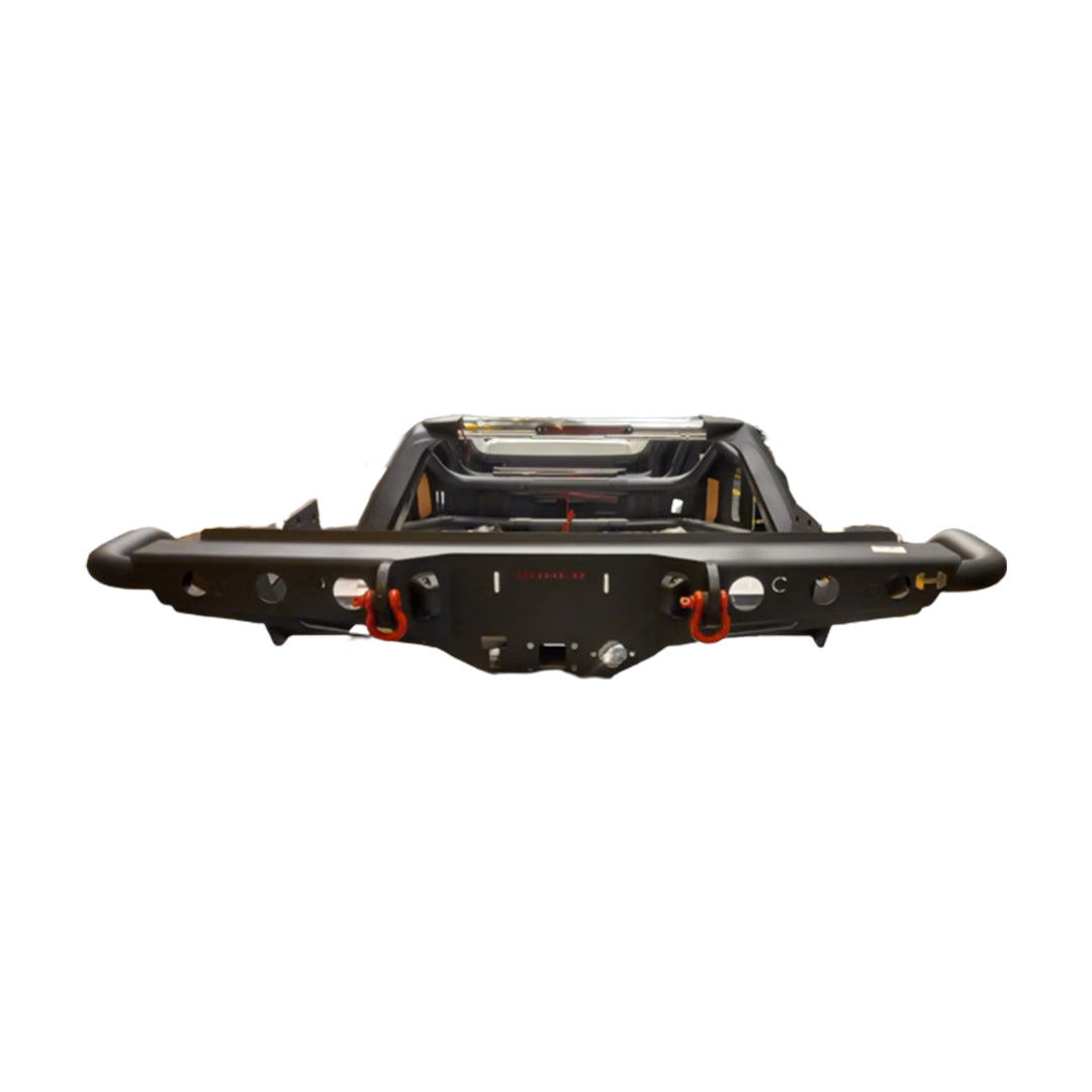 Rear Armored Bumper Safari Style Oem Fitting Toyota Vigo / Revo Metal Material Matt Black Colour 01 Pc/Set Hammer Logo